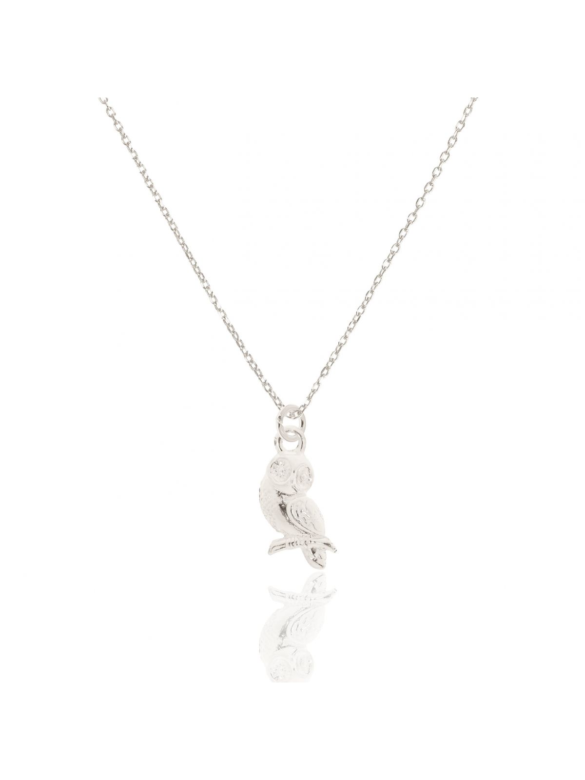 Naszyjnik srebrny z sową