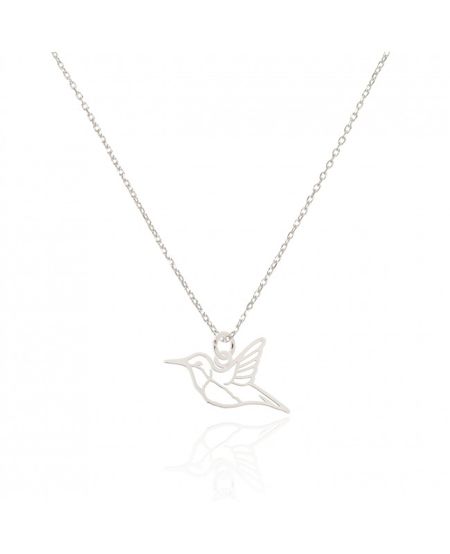 Naszyjnik srebrny z kolibrem