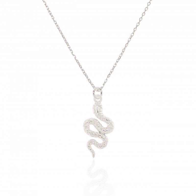 Naszyjnik srebrny z wężem