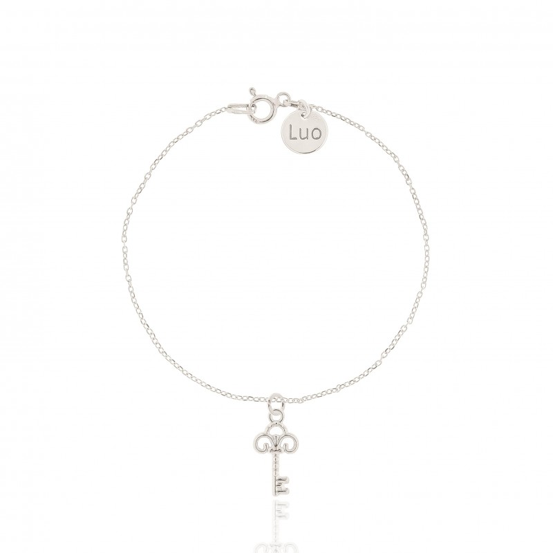 Bransoletka srebrna z kluczem